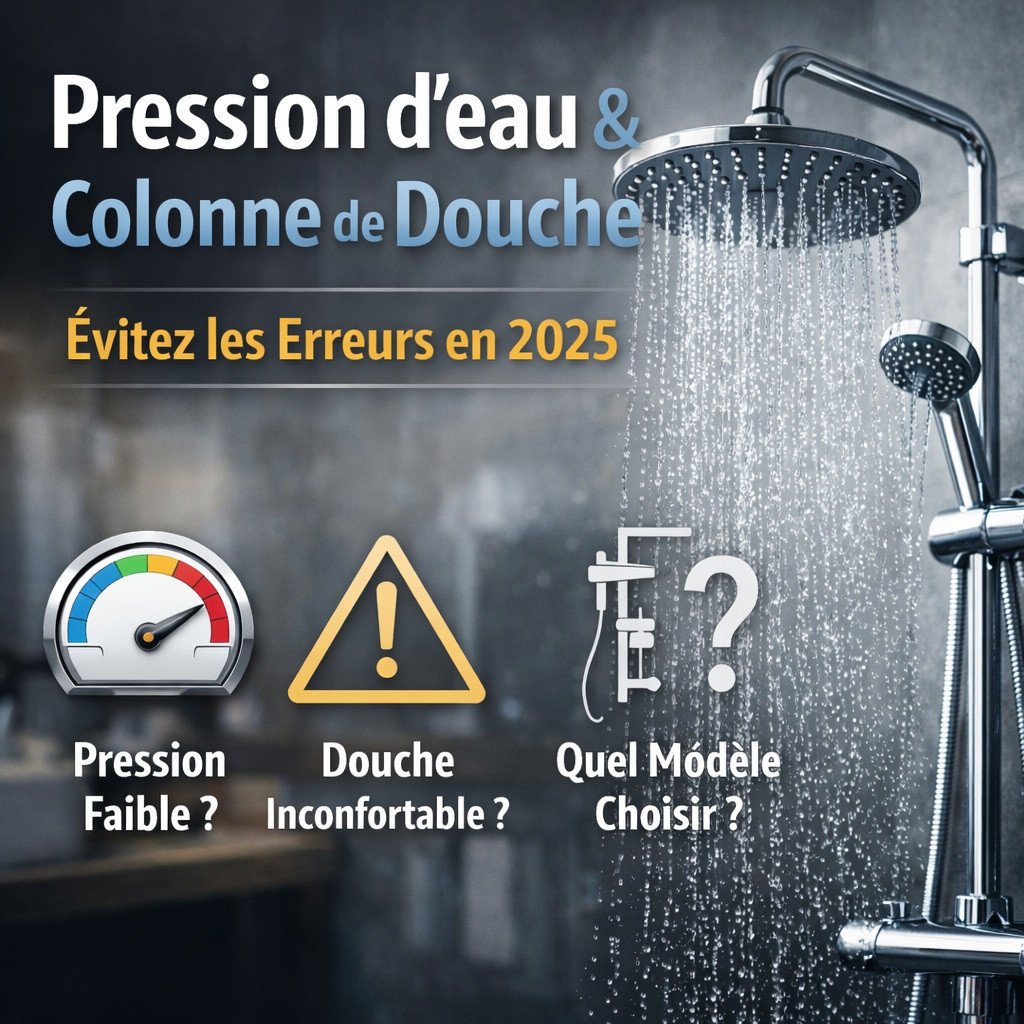 Pression d’eau et colonne de douche : comment éviter les erreurs en 2025